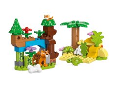 LEGO LEGO DUPLO 10446 3v1 družine divjih živali - zabavna igrača za otroke od 2. leta dalje, 92 kosov, vključuje navodila