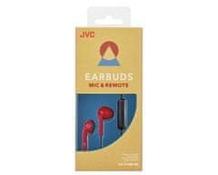 JVC JVC HA-F19M-RB Retro ušesni slušalke, rdeče, IPX2, 1m, z mikrofonom, primerne za klice in glasbo