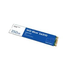 WD Western Digital Blue SA510 250 GB M.2 SATA III SSD - Zmogljivo in zanesljivo shranjevanje za vaš računalnik ali prenosnik