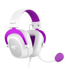 Havit Havit H2002d Pinkani Gaming Slušalke z Mikrofon, 1m Kabel, Binarna, Odstranljiv Kabel, 3.5 mm Priključek