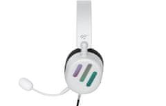 Havit Slušalke Havit H2038U za igranje (bela/črna) - USB, mikrofon z boom, visoka občutljivost, 20-20000 Hz, udobne za nošenje
