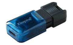 Kingston Kingston Technology DataTraveler 128GB USB-C 3.2 Gen 1 - Hiter prenos podatkov do 200MB/s, črna barva, kompaktna zasnova
