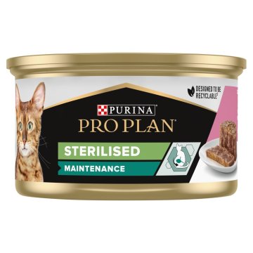 slomart PURINA Pro Plan Sterilizirano mokro mačje prehrano - losos s tuno, 85g za odrasle mačke, brez glutena, za sterilizirane mačke