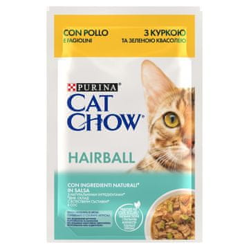 CAT CAT CHOW Nadzor nad kepami Piščanec & zeleni fižol v omaki 85 g