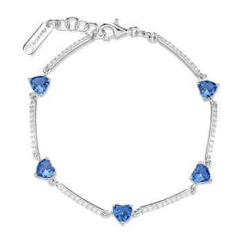 Brosway Romantična srebrna zapestnica Fancy Freedom Blue FFB115