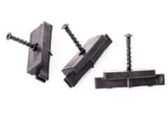 G21 pritrditev terasne plošče na nosilec WPC terasne plošče s črnim vijakom