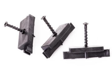 G21 pritrditev terasne plošče na nosilec WPC terasne plošče s črnim vijakom