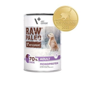 VetExpert VETEXPERT Raw Paleo Monoprotein pašteta za pse, račje meso, 400 g