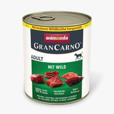 Animonda ANIMONDA GranCarno Adult Game - mokra hrana za pse, 400g, brez piščanca, brez zrn, z divjačino, primerna za vse pasme