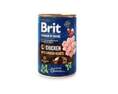 Brit BRIT Premium By Nature piščanec in srčke - mokra hrana za pse, 400 g, brez umetnih dodatkov, brez glutena in soje