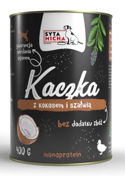 Syta Micha Wet pasja hrana SYTA MICHA z račko in kokosom ter žajbljem - brez glutenov, 400g, primerna za vse pasme psov