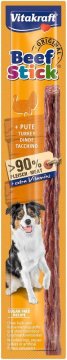Vitakraft VITAKRAFT govedina in puran - priboljšek za pse, 12 g, primeren za vsa pasma, brez umetnih barvil in sladkorja
