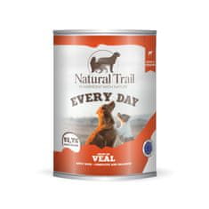 slomart NATURAL TRAIL Every Day mokra hrana za pse z govedino 800g, brez glutena in sladkorja, primerna za vse pasme
