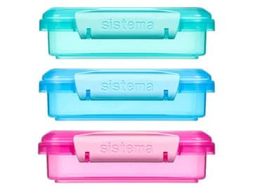 Sistema škatla za prigrizke za toast Sendvič za kosilo 450 ml, mešanica barv