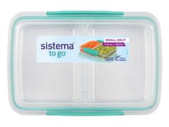 Sistema Sistema TO GO škatla za prigrizke z dvema predaloma, 350 ml, mešanica barv