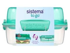 Sistema Sistema TO GO škatla za kosilo Flip and Nest 1,24 l, mešanica barv
