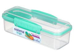 Sistema Sistema TO GO škatla za prigrizke z ločenim predalom 410 ml, mešanica barv