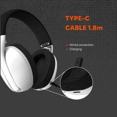 Canyon EGO GH-13 Brezžične gaming slušalke, 2,4 GHz, BT 5.2, USB-C, 7.1 prostorski zvok, 40 mm gonilniki, črne