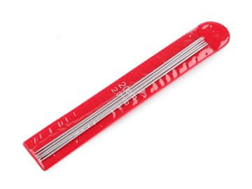 Igle za nogavice iz aluminija št. 2; 2,5; 3; 3,5; 4; 4,5; 5 - (2 mm) nikelj
