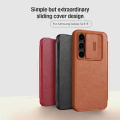 Nillkin Qin Book PRO ohišje za Samsung Galaxy S24 FE Black