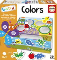 Educa Baby Barvno razvrščanje z metuljem Gill 4x6 kosov