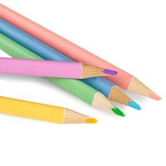 EASY Kids PASTEL Trikotne barvice, 12 kosov, 12 pastelnih barv