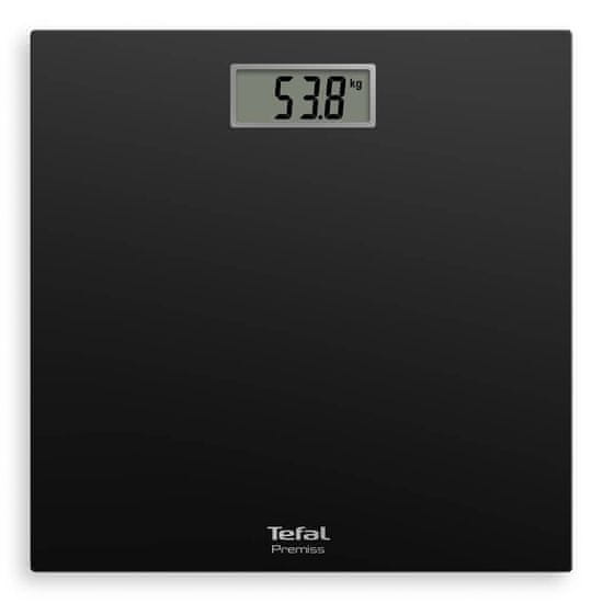 Tefal Tefal PP1400 Črna elektronska osebna tehtnica, kvadratna, 150 kg, LCD zaslon, funkcija pomnjenja, natančnost 100 g