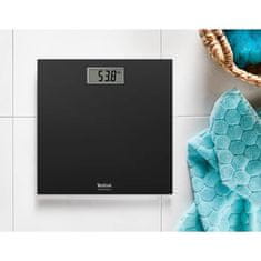 Tefal Tefal PP1400 Črna elektronska osebna tehtnica, kvadratna, 150 kg, LCD zaslon, funkcija pomnjenja, natančnost 100 g