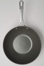 Ballarini Wok ponev Ballarini Alba, premer 30 cm, nerjaveče jeklo, titanova prevleka, primerna za vse vrste kuhališč, enostavno za čiščenje.