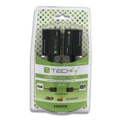 Techly Techly HDMI ojačevalec Cat 5e / 6, kompaktni 30m, podpora za HD in 3D, 1080p, CE in RoHS certifikati, črna barva, idealen za domačo in profesionalno uporabo.