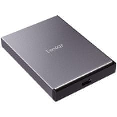 Lexar Lexar SL210 500 GB USB Type-C SSD - Sivi, visoka hitrost branja do 550 MB/s, odporen na udarce in temperaturne spremembe, s 3-letno garancijo.