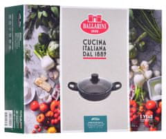 Ballarini Litožna ponev Ballarini Avola, globoka, s 2 ročaji, titan, 28 cm, pokrov iz stekla, primerno za vse vrste štedilnikov