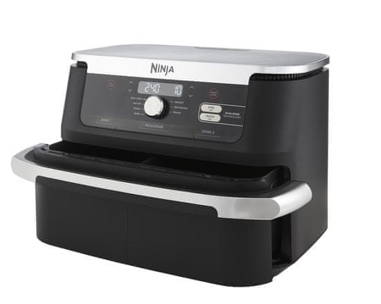 slomart Ninja AF500EU dvojni vroči zrak cvrtnik 10,4 L, 2470 W, samostojen, črn, nerjaveče jeklo, 7 programov kuhanja