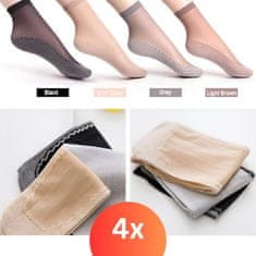 VIVVA® Svilnate protizdrsne nogavice (4 pari) | INVISOLKE