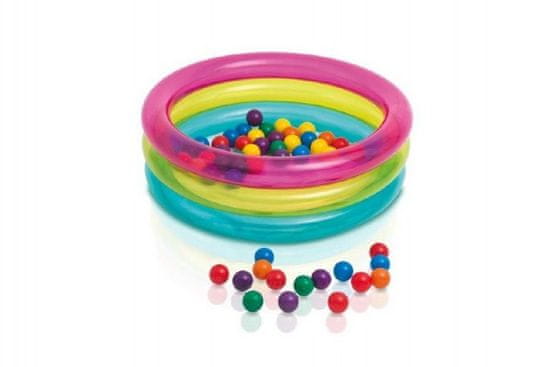 Intex Napihljiv otroški bazen 3 komore 86x25cm
