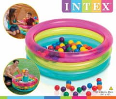 Intex Napihljiv otroški bazen 3 komore 86x25cm