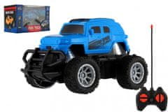 Teddies Avto RC mini tovornjak plastika 12cm 27MHz na baterijo s svetlo modro barvo