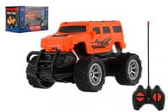 Teddies Avto RC mini tovornjak plastika 12cm 27MHz na baterijo z oranžno lučjo