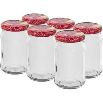 Browin KOMPLET 6 KOSOV KOZARCEV ZA KONZERVIRANJE 300 ML S POKROVOM 66