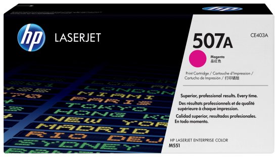 slomart Toner HP 507A - Magenta, Originalni, za LaserJet Pro M570, standardni donos, 6000 strani, skrbno pakiranje.
