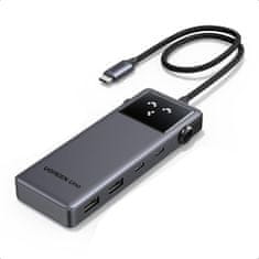 Ugreen Uno 6v1 USB-C hub z 10Gbps USB-C in USB-A ter 4K@60Hz HDMI izhodi