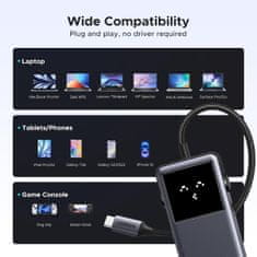Ugreen Uno 6v1 USB-C hub z 10Gbps USB-C in USB-A ter 4K@60Hz HDMI izhodi
