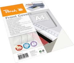 Peach Prednji platnice za vezavo, A4, 0,18 mm, prozorne, plastične, 25 kosov