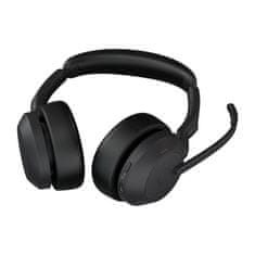 Jabra Brezžične slušalke Jabra 25599-989-999 z aktivnim zmanjšanjem hrupa, Bluetooth 5.2, za pisarno in klicne centre, črne barve.