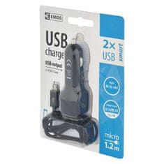 Emos Emos V0217 Univerzalni USB adapter za avto 3,1 A (15,5 W) maks., žični