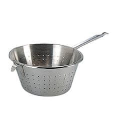 de Buyer Cedilo 3232.28, stainless steel, deformation-resistant, ergonomic curved handle, hook, 13 x 54 x 29.5 cm, diameter: 28 cm/18 cm