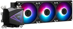 MSI MSI MAG CORELIQUID I360 AIO hladilni sistem za računalnik, 12 cm, črn, RGB osvetlitev, 3 ventilatorji