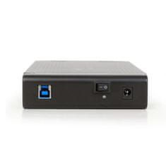 Gembird Gembird EE3-U3S-3 črna ohišja za zunanje trde diske 3,5", en prostor, USB 3.2 Gen 1, aluminijasto, 4.8 Gbit/s