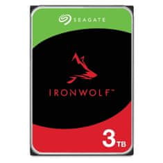 Seagate Seagate IronWolf notranji trdi disk 3 TB, 256 MB, 5400 RPM, SATA III, posebej za NAS, 24/7 delovanje