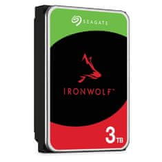 Seagate Seagate IronWolf notranji trdi disk 3 TB, 256 MB, 5400 RPM, SATA III, posebej za NAS, 24/7 delovanje